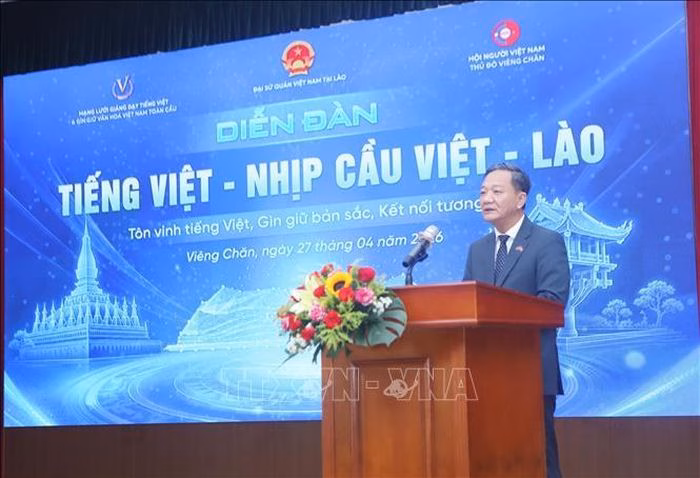 Đại sứ Nguyễn Minh Tâm nhấn mạnh tiếng Việt là cầu nối bền vững nhất giữa nhân dân hai nước.
