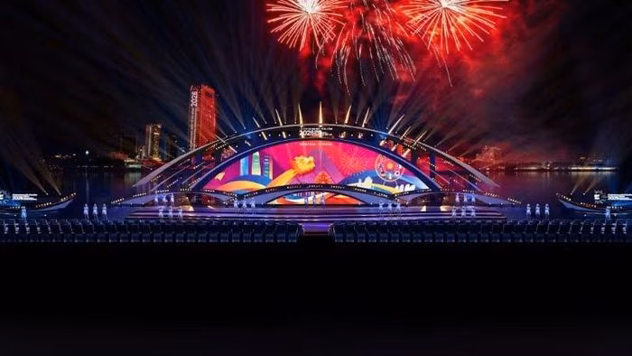 Ngôn ngữ thiết kế của DIFF 2026 gợi nhắc về những nhịp cầu kết nối văn hóa và cảm xúc (Ảnh: Ban tổ chức DIFF 2026)